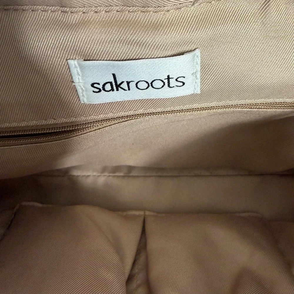 Sakroots Tote Bag Blue Floral Butterfly Bee Print‎ Shoulder Bag